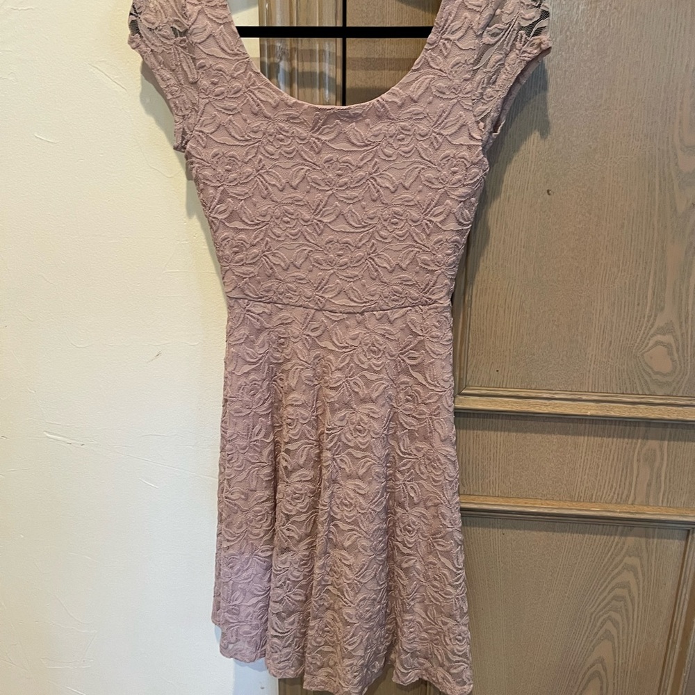 Stretchy lilac off the shoulder soprano dress